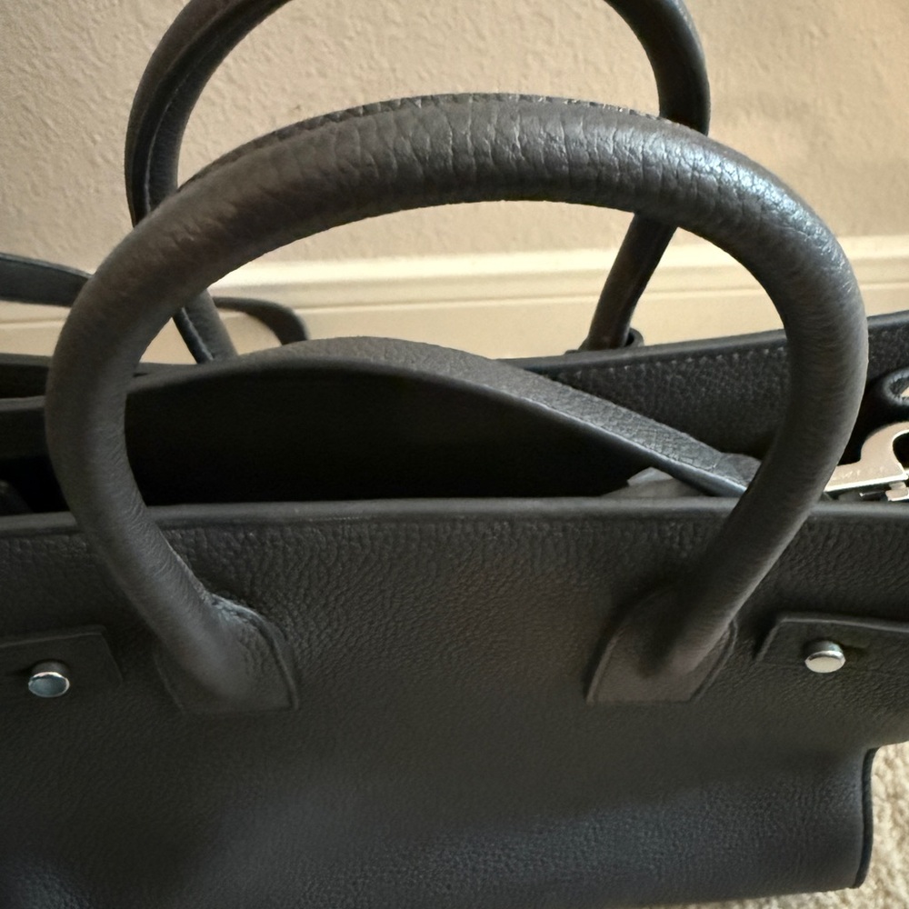 SAINT LAURENT Authentic Grained Calfskin Baby Sac De Jour in gray - Picture 10 of 15